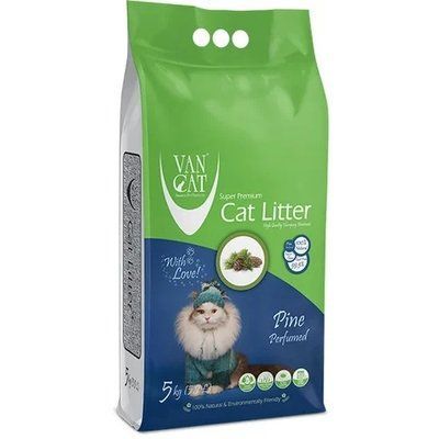 Наповнювач для котячого туалету Van Cat Pinе бентонітовий 5 кг 2003492 фото