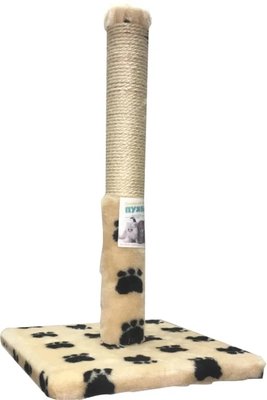 Кігтеточка для кішок Пушистик стовпчик на підставці (сезаль) 50х30 см Бежева 2007598 фото