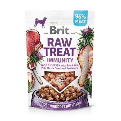 Brit Raw Treat freeze-dried Immunity ласощі для собак з ягнятком та куркою 40 гр. 2014486 фото