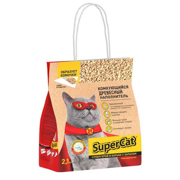 Наповнювач деревне COLLAR SuperCat грудок 2,1кг 2004527 фото