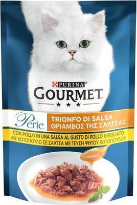 Вологий корм для кішок Purina Gourmet Perle Gravy Delight Міні філе в соусі з куркою 85 г 2008783 фото