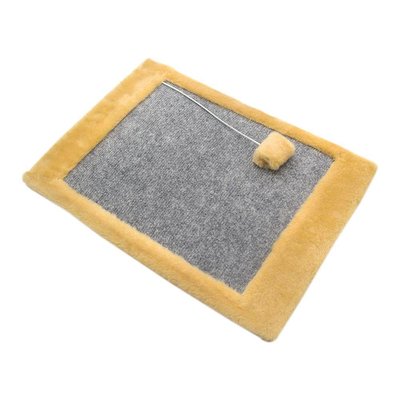 Когтеточка Драпак-килимок для котів Лорі (сезаль) 44х30 см. Бежевий 2006320 фото
