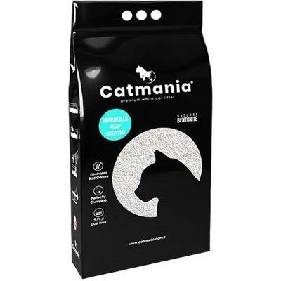 Бентонітовий наповнювач Catmania для котів з запахом марсельського мила, бірюзові гранули, 5 л 2007002 фото