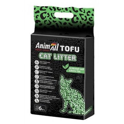 Наповнювач для котячого туалету AnimAll TOFU зелений чай 2,6 кг / 6 л. 2001775 фото