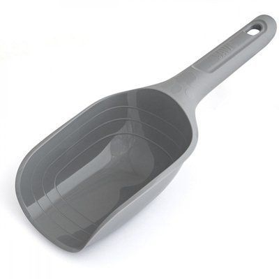 Совок-лопатка малый Savic Scoop Small для корма и наполнителя, серый, 28,5 х 11 х 7 см 2005608 фото