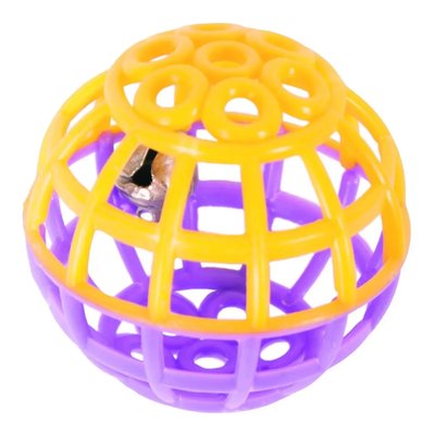 Іграшка для котів Природа М'яч з брязкальцем d=4,5 см пластик 5496 фото