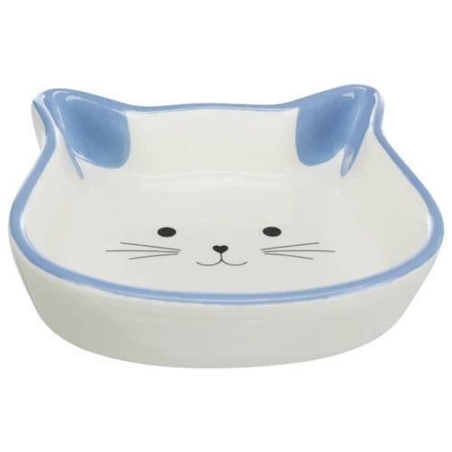 Миска Trixie у формі котячої голови для кішок, кераміка, 0,25 л/12 см 1006404 фото