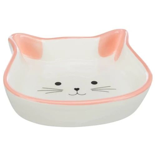 Миска Trixie у формі котячої голови для кішок, кераміка, 0,25 л/12 см 1006404 фото