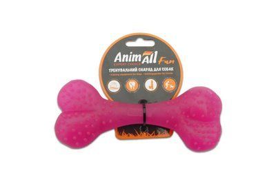 Игрушка для собак AnimAll Fun кость, фиолетовая, 15 см 2003237 фото