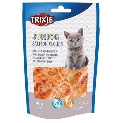 Лакомство для кошек Trixie Junior Salmon Clouds лосось курица, 40 г 2007607 фото