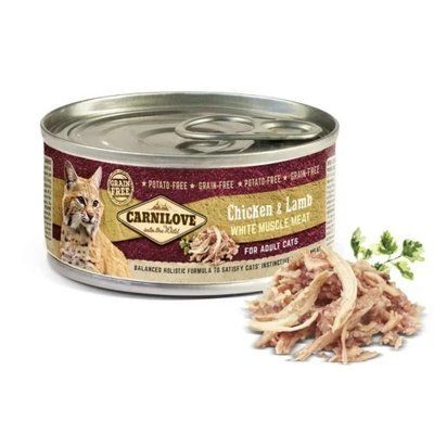 Консерва Carnilove Chicken & Lamb Cat Adult, для кішок, з куркою і ягням, 100 г 2013417 фото