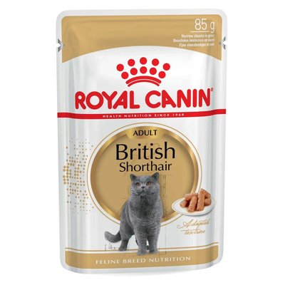 Влажный корм для кошек Royal Canin British Shorthair Adult британская короткошерстная 85 г. (домашняя птица) 1006599 фото