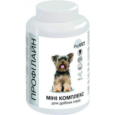 Вітамінно-мінеральна добавка ProVET Профілайн Міні Комплекс для дрібних порід собак 100 таб. 2005554 фото