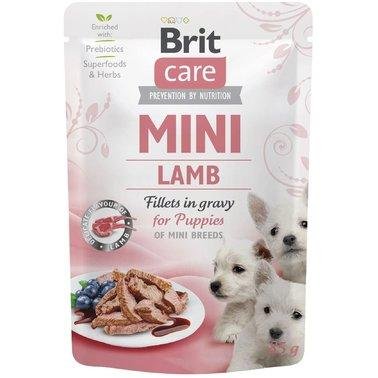 Влажный корм для щенков Brit Care Mini pouch филе в соусе янгенок 85 г 2010895 фото