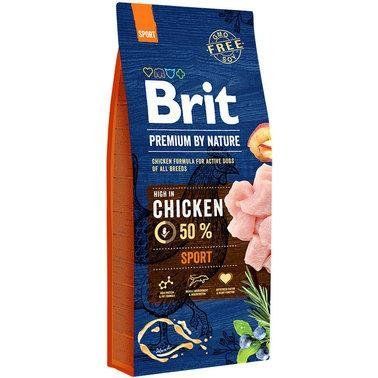 Сухой корм Brit Premium Sport для собак с повышенными физическими нагрузками со вкусом курицы 15 кг 2006496 фото