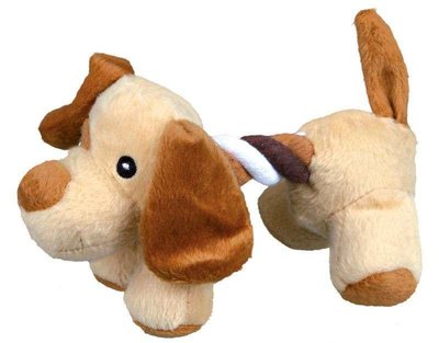 Іграшка для собак Trixie мотузкова з плюшем "Звірята" 17 см. 1000550 фото