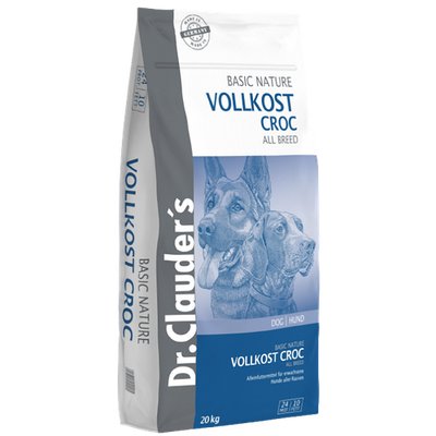 Сухой корм для активных взрослых собак всех пород Dr.Clauder s Basic Nature Vollkost Croc 20 кг. 2005913 фото