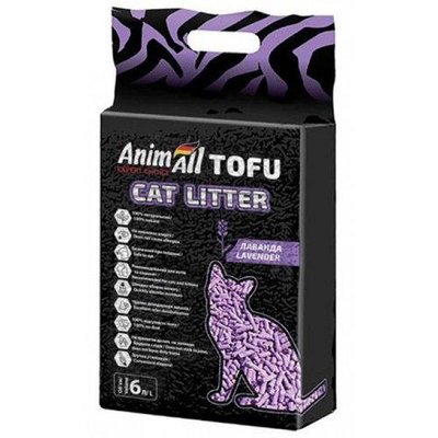 Наповнювач для котячого туалету AnimAll TOFU Лаванда 2,6 кг / 6 л. 2001943 фото