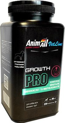 Вітамінна добавка AnimAll VetLine Growth PRO для великих порід собак 2 г х 250 т. 2006005 фото