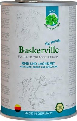 Вологий корм для собак Baskerville Holistic Rind und Lachs Лосось та яловичина 400 г 2007045 фото