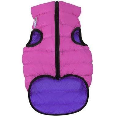 Курточка двостороння AiryVest для маленьких собак, розмір S 30, рожево-фіолетова 2006587 фото