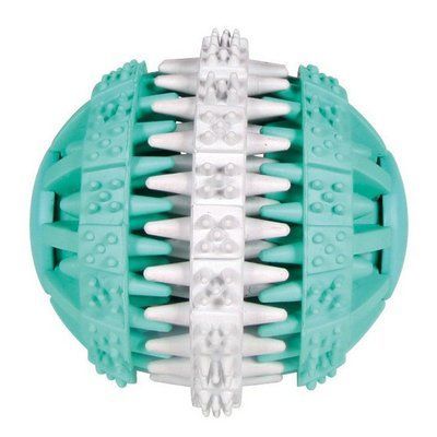 Іграшка для собак Trixie Denta Fun Mintfresh м'яч натуральний каучук м'ята 6см. 1001757 фото