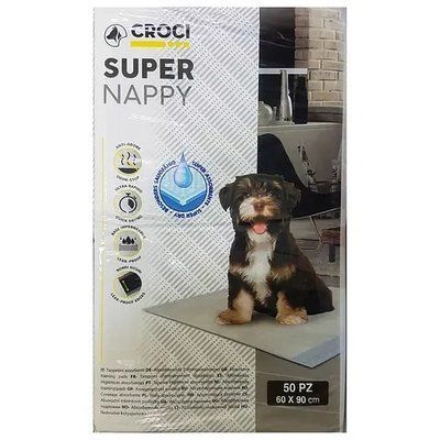 Пеленки для собак Croci Super Nappy одноразовые 60х90 см. - 1шт. 1005603 фото