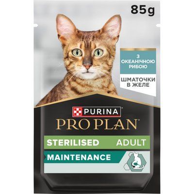 Влажный корм для кошек Pro Plan Sterilised после стерилизации с океанической рыбой 85 г 2017201 фото