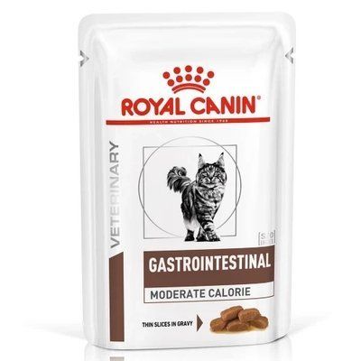 Вологий корм Royal Canin Gastro Intestinal Moderate Calorie при порушеннях травлення у котів, 85 г. 2009983 фото
