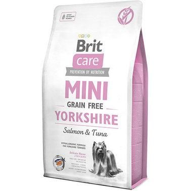 Сухой корм для взрослых собак Brit Care Sensitive Grain Free Yorkshire с лососем и тунцом 2 кг. 2011248 фото