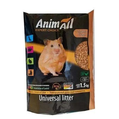 Наповнювач для котячих туалетів AnimAll деревний 1.5 кг. 2001994 фото