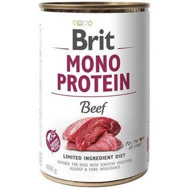Вологий корм для собак Brit Mono Protein з яловичиною 400 г 2010581 фото