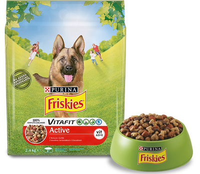 Сухий корм для собак Friskies Active активних з яловичиною 10 кг. 2005862 фото