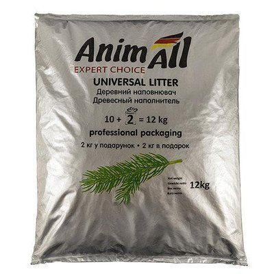Наповнювач для котячих туалетів AnimAll деревне 12 кг. 2003100 фото