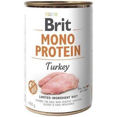 Вологий корм для собак Brit Mono Protein з індичкою 400 г 2009587 фото