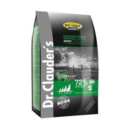 Сухой корм для взрослых собак с чувствительным пищеварением Dr.Clauder's Sensitive Adult Lamb & Rice 0.35 кг. 2002948 фото