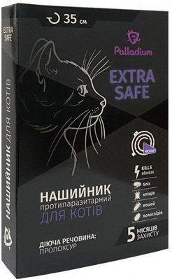 Нашийник від бліх та кліщів Palladium Extra Safe для кішок і собак дрібних порід 35 см 1007615 фото