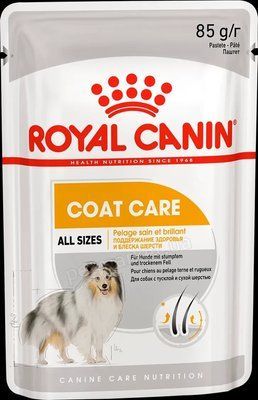 Вологий корм для собак Royal Canin COAT BEAUTY Loaf з тьмяною і сухий шерстю (паштет) - 85 г 2002884 фото