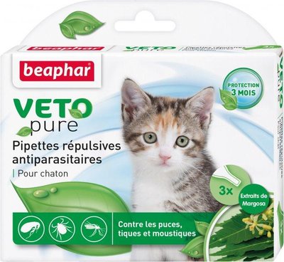 Краплі Beaphar Bio Spot On від бліх, кліщів і комарів для кошенят 1шт. 2002480 фото