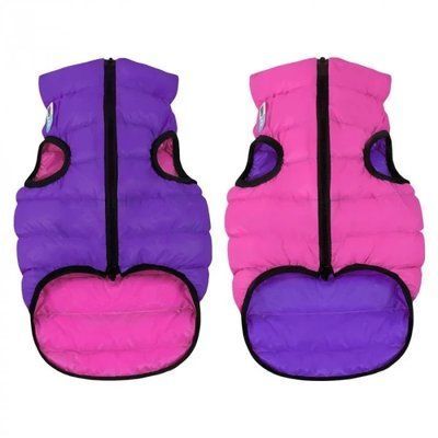 Двостороння курточка AiryVest для собак, рожево-фіолетова M45 42-45 см 62-64 см 2013231 фото