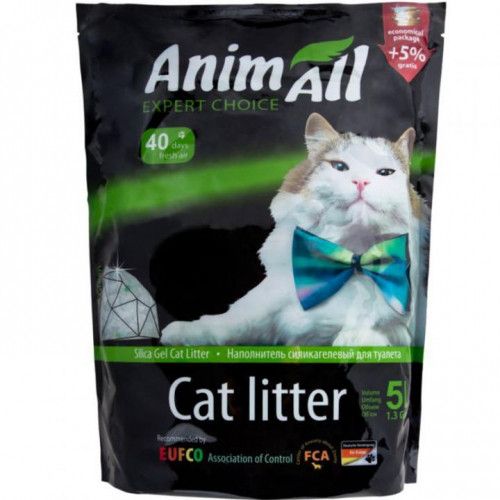 Наполнитель силикагелевый Зеленый холм для кошачьего туалета AnimAll Cat litter Green hill 5 л. 1003767 фото