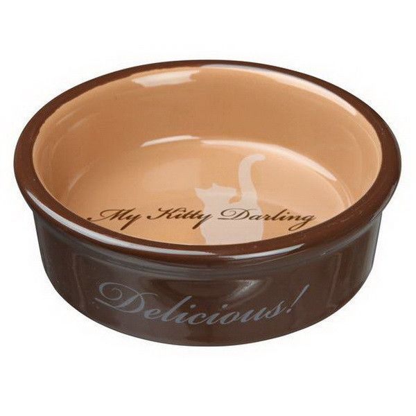 Миска для кошек TRIXIE керамическая "My Kitty Darling" 0,2л/12см белая 1001602 фото