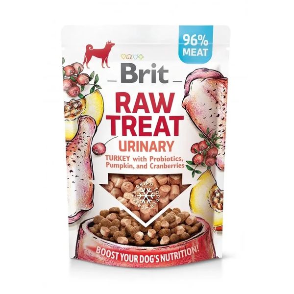 Brit Raw Treat freeze-dried Urinary ласощі для собак з індичкою 40 гр. 2014488 фото