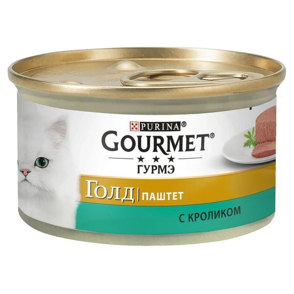 Влажный корм для кошек Gourmet Gold Pate Rabbit 85 г (кролик) 1002052 фото