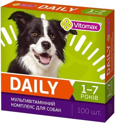 Мультивітамінний комплекс Daily для собак таблетки 100 шт 2006085 фото