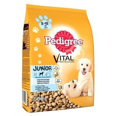 Сухой корм для щенков Pedigree Junior с курицей и рисом, 500 г 212 фото