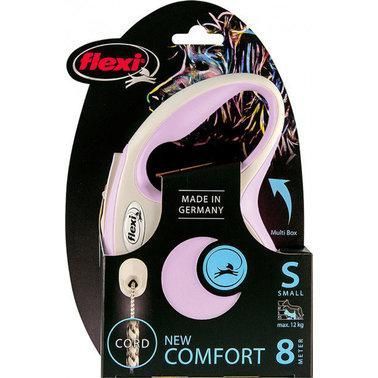 Повідець-рулетка для собак Flexi New Comfort S до 12 кг 8 м бузковий 2009788 фото