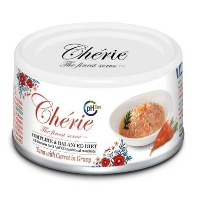 Консерви Cherie Urinary Care для котів, шматочки тунця та моркви в соусі, 80 г. 2012413 фото