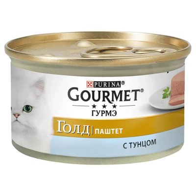 Вологий корм для кішок Gourmet Gold Pate Tuna 85 г (тунець) 370 фото