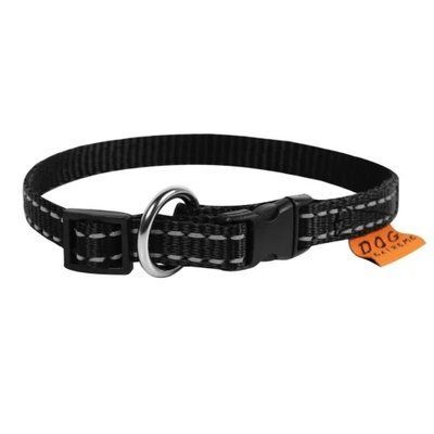 Нейлоновый ошейник Dog Extreme для собак, регулируемый, 15 мм, 23-35 см, черный 1008649 фото